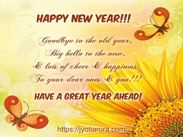 cheerful new year wish