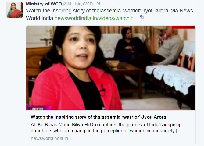 Featured on News World India’s Show About Women Achievers