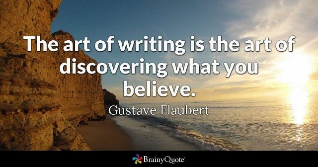 being a writer quote